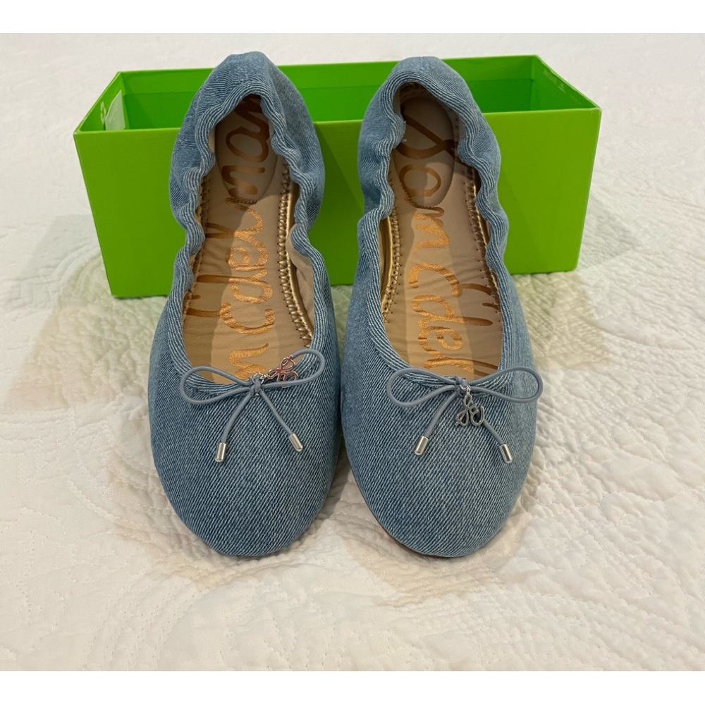 Sam Edelman NEW Light Blue Denim Flats